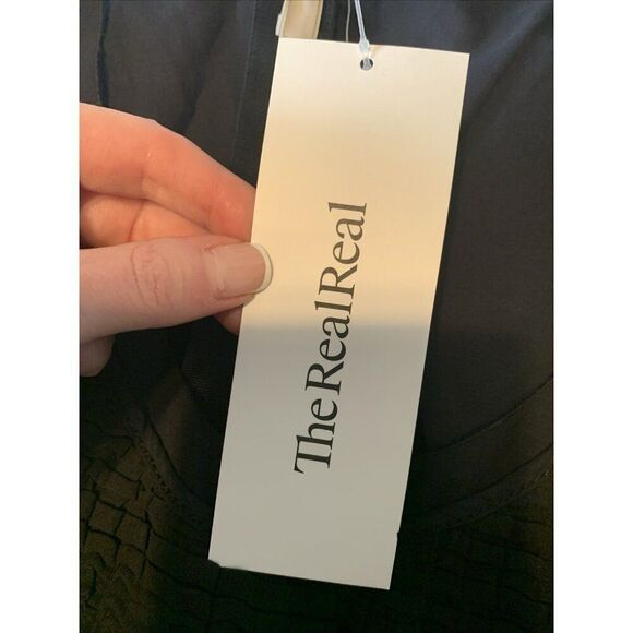 prada authentic Solid Black Textured Vintage Tank A Line Mini Dress 38 Xs - Picture 7 of 8